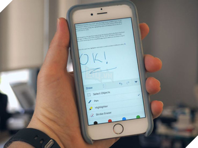 Microsoft Office cho iPhone cho phép dùng chữ viết tay 