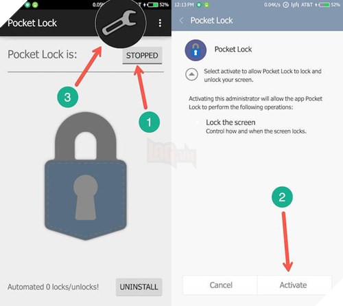 Cách tự khóa màn hình khi bỏ smartphone vào túi