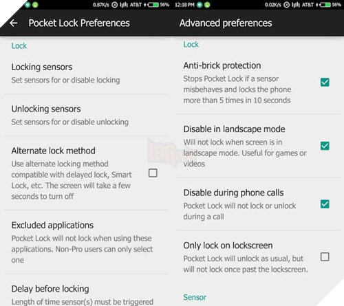 Cách tự khóa màn hình khi bỏ smartphone vào túi 2