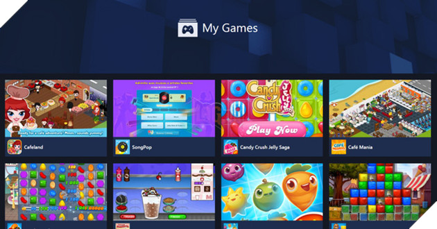 
Giao diện Facebook Games Arcade.​
