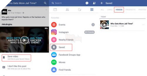 Cách xem video không cần internet trên Facebook