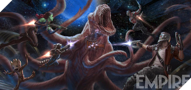 Ảnh nghệ thuật từ Guardians of the Galaxy Vol. 2 lộ diện Quái vật khổng lồ