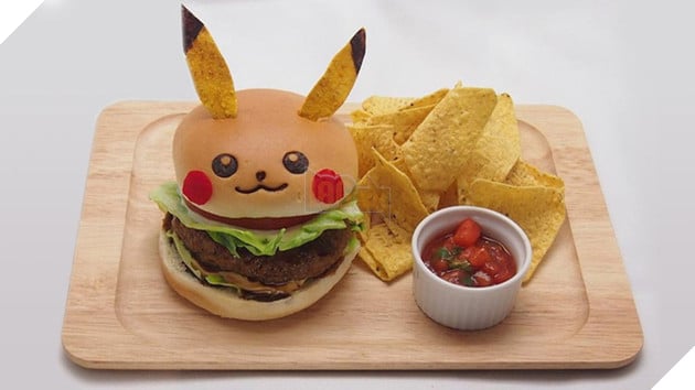 Xuất hiện quán humburger cho phép khách hàng ăn... Pokemon