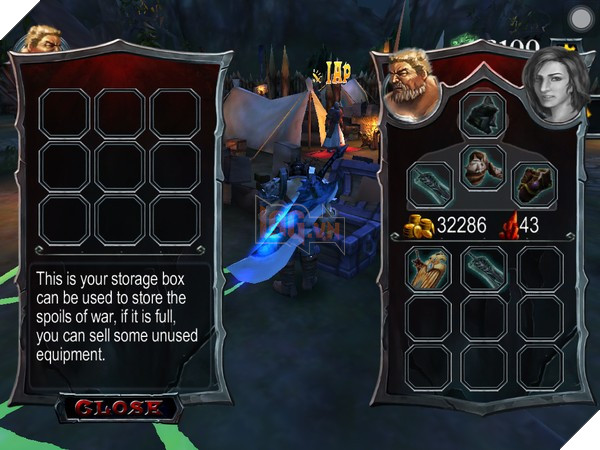 
Hòm đồ trống vẫn còn may chán. 
