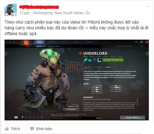 Cộng đồng DOTA 2 Việt nói gì về hero mới Underlord sau ngày đầu ra mắt
