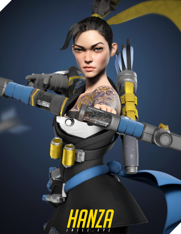 Game thủ Overwatch choáng ngợp trước trang phục Hanza - phiên bản nữ của Hanzo