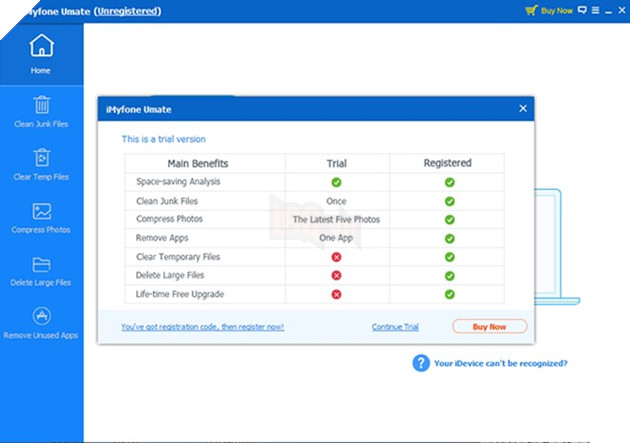 Dùng thử ứng dụng dọn rác cho iPhone. 