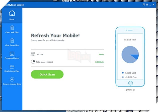 Dùng thử ứng dụng dọn rác cho iPhone.  2