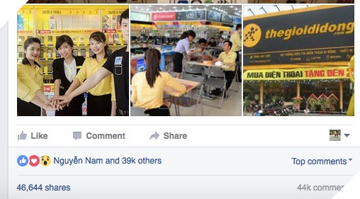 Hàng chục ngàn lượt người đã mắc bẫy khi like và chia sẻ bài viết - Ảnh chụp màn hình