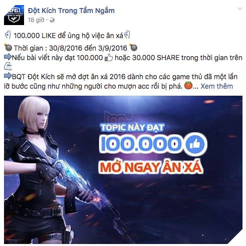 
Nhiều game thủ “lầm lỡ” đang mong ngóng cơ hội trở lại trong dịp 02/09
