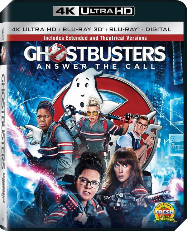 Ghostbuster 2016 phiên bản 4K Ultra HD, Blu-ray và DVD có tên gọi mới