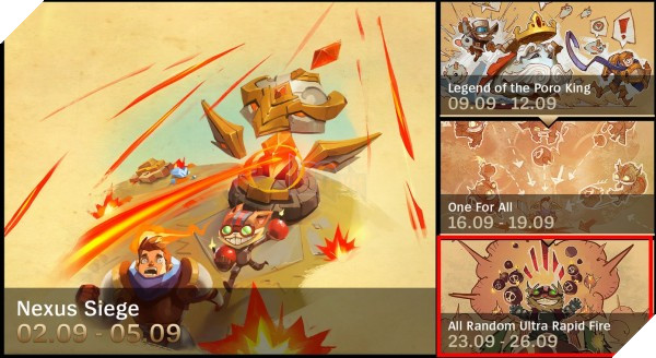 Dự kiến chế độ sẽ được tung ra vào ngày 23/09 đến 26/09