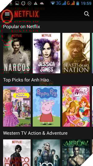 Hướng dẫn xem phim Netflix trên điện thoại miễn phí.  5