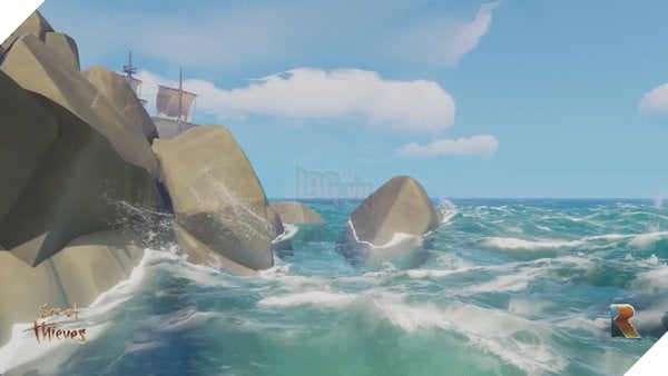 Mặt biển tráng lệ trong Sea of Thieves