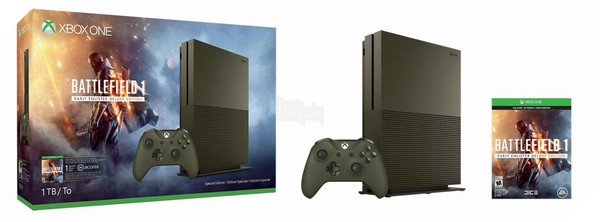 Microsoft công bố các gói Xbox One S Battlefield 1 2