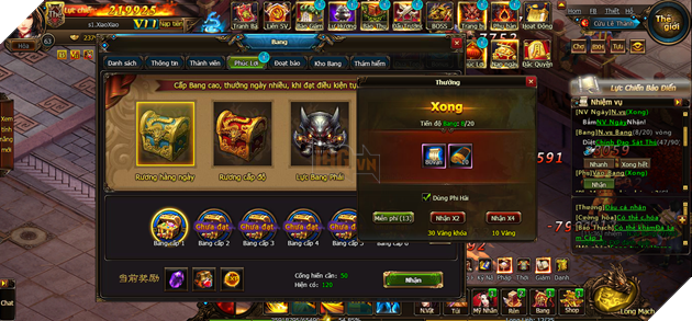 tính năng bang hội trong đồ long ký