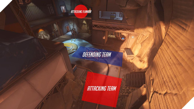 
Vị trí Flanker tấn công.
