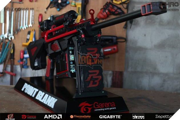 Ngất ngây với bộ case máy tính được mod thành hình súng ba-zét cực đẹp 5