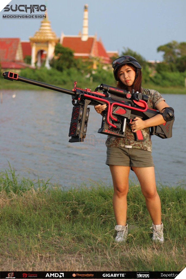 Ngất ngây với bộ case máy tính được mod thành hình súng ba-zét cực đẹp 22