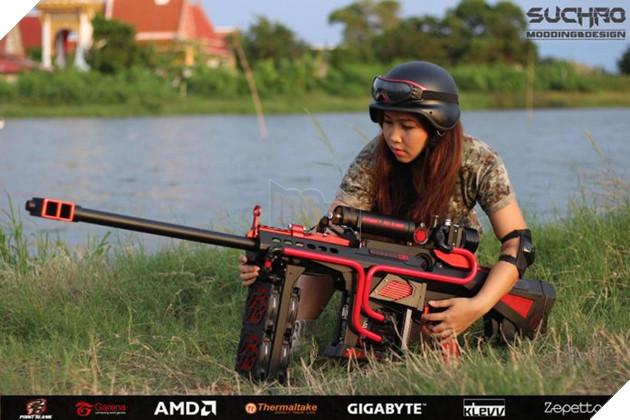 Ngất ngây với bộ case máy tính được mod thành hình súng ba-zét cực đẹp 19