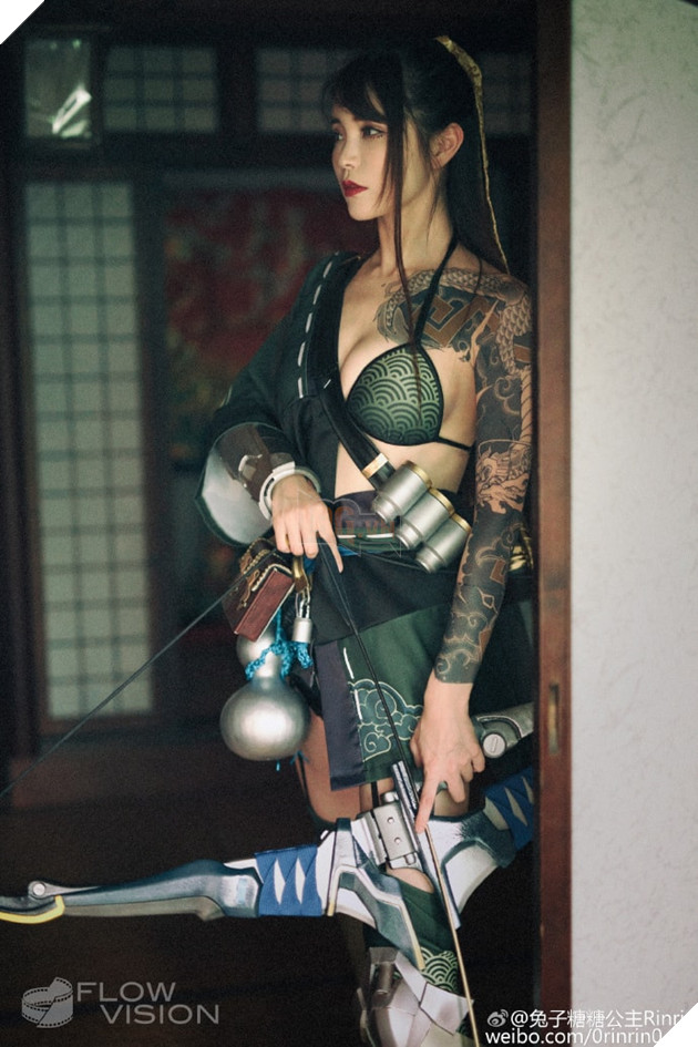 Bỏng mắt với album ảnh Cosplay Nữ Hanzo của Overwatch 4