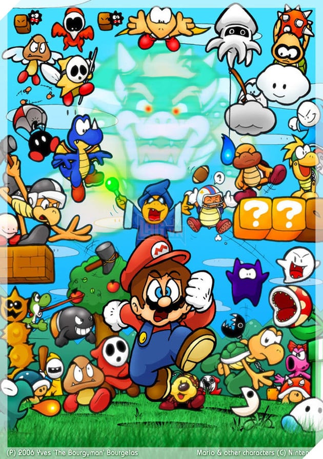 Sẽ thế nào khi mọi sinh vật trong "Mario" đều có diện mạo con người?