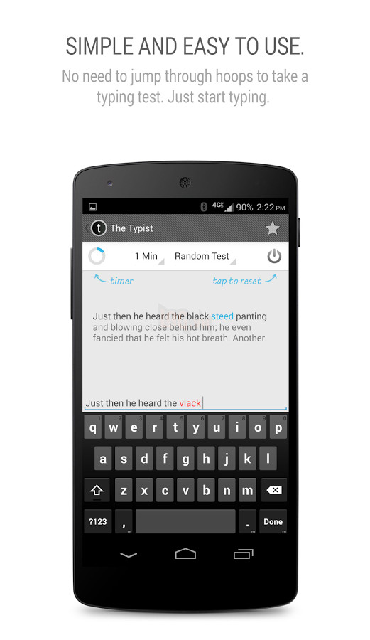 Ứng dụng đo tốc độ gõ phím trên smartphone Android 1