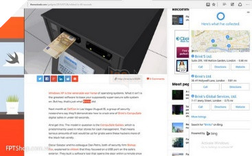 Cortana hoạt động khá hiệu quả với Edge