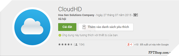 Ứng dụng CloudHD nâng cao chất lượng ảnh đăng tải trên Facebook
