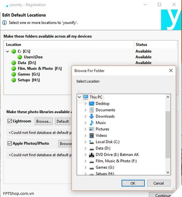 Hướng dẫn cài đặt ứng dụng Younity