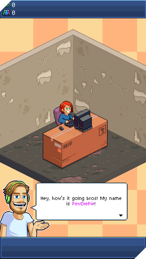 Pewdiepie's Tuber Simulator: Tựa game di động mới nhất của ông hoàng Youtube 2