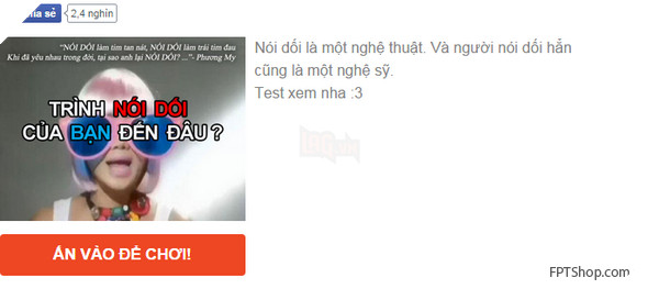 Ứng dụng Trình nói dối của bạn đến đâu.