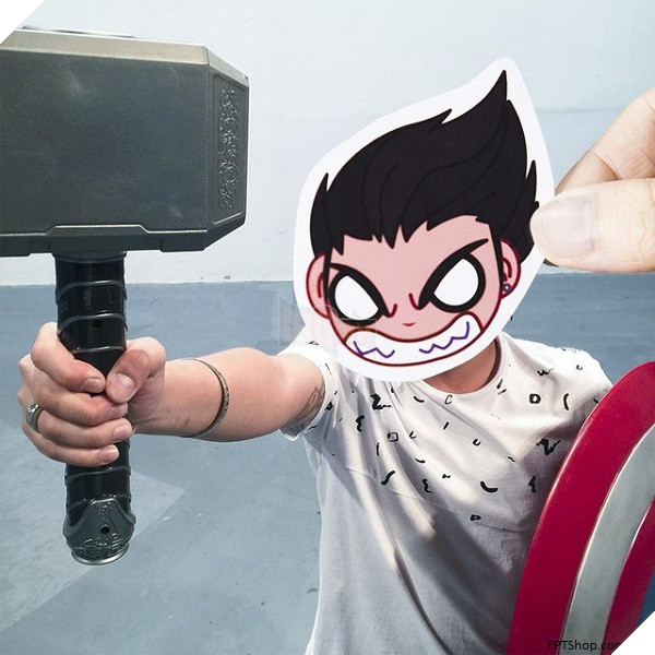 Phở Đặc Biệt hóa thân thành Avenger với stickerface nhân vật Alex