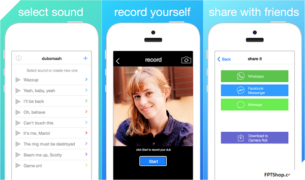 Trải nghiệm ứng dụng Dubsmash