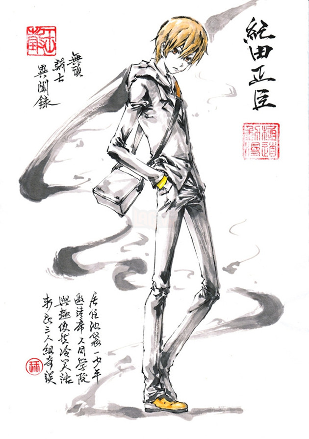 Bộ tranh "thủy mặc" độc nhất vô nhị về các nhân vật trong anime và game