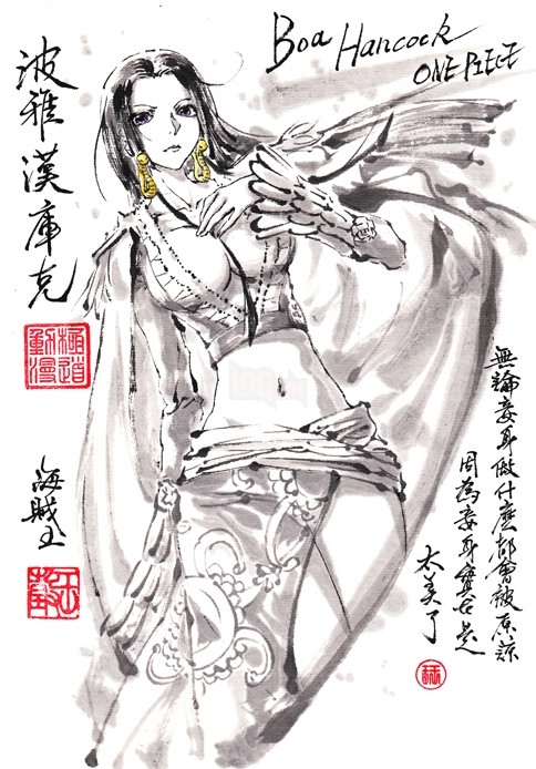 Bộ tranh "thủy mặc" độc nhất vô nhị về các nhân vật trong anime và game