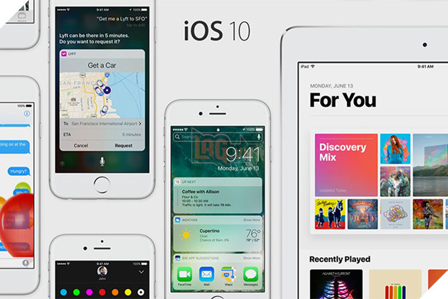 Số lượng người dùng iOS 10 đã vượt hơn iOS 9 