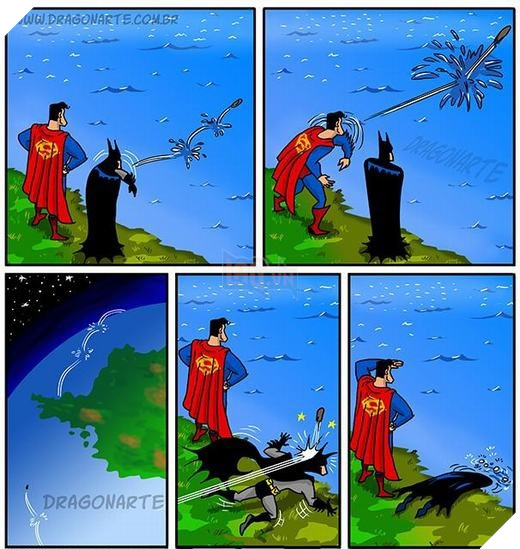 3. Đọ sức với Superman không phải chỉ thua là xong đâu nhé.