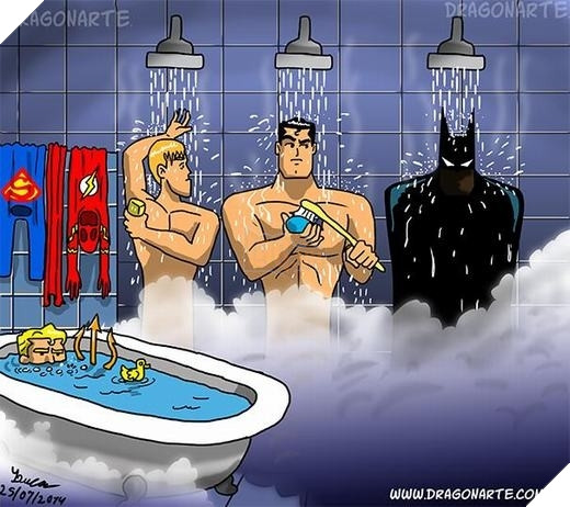 10. Dơi thì chả bao giờ tắm, còn tên Aquaman kia ở dưới biển cả ngày rồi tắm làm gì ta?