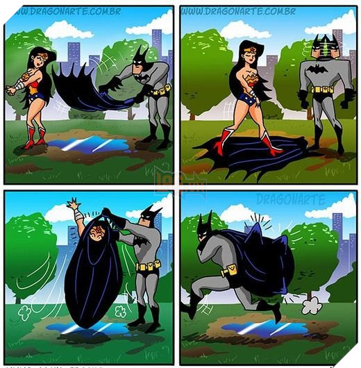 12. Có khi bãi nước cũng do chính tay Batman thải ra để đặt bẫy.