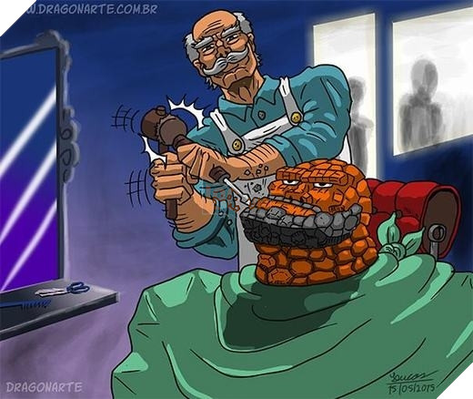 18. Lần nào cạo râu cũng phải đến xưởng đẽo đá thế này khổ ghê.