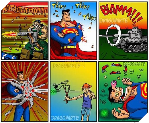 25. Với một cục Kryptonite to cỡ này thì trẻ con cũng đập được Sup.