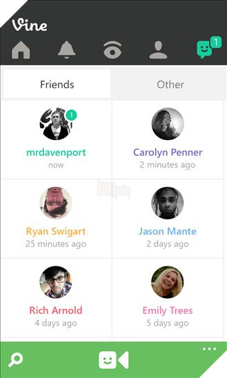 Vine-tren-Windows-Phone