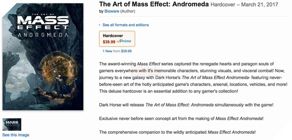 Mass Effect: Andromeda lộ ngày ra mắt dự kiến dựa vào một quyển ... Art Book