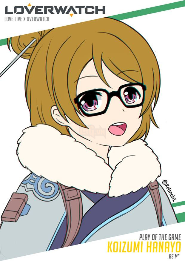 Cực lạ mắt với bộ tranh Overwatch phong cách Love Live!