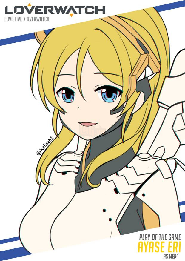 Cực lạ mắt với bộ tranh Overwatch phong cách Love Live!