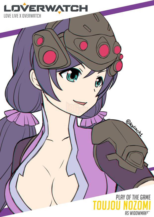 Cực lạ mắt với bộ tranh Overwatch phong cách Love Live!