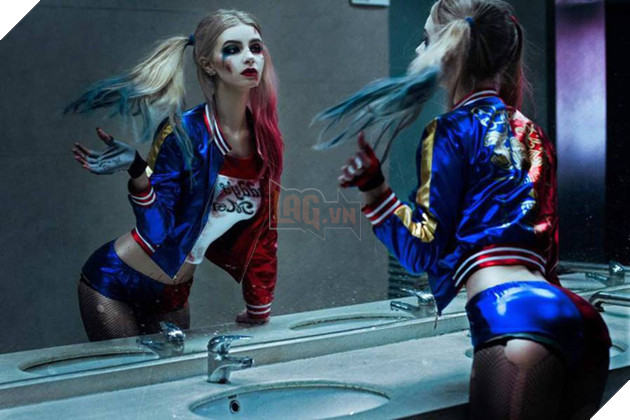 Giật mình với cosplay cô nàng Harley Quinn giống y hệt như trong phim