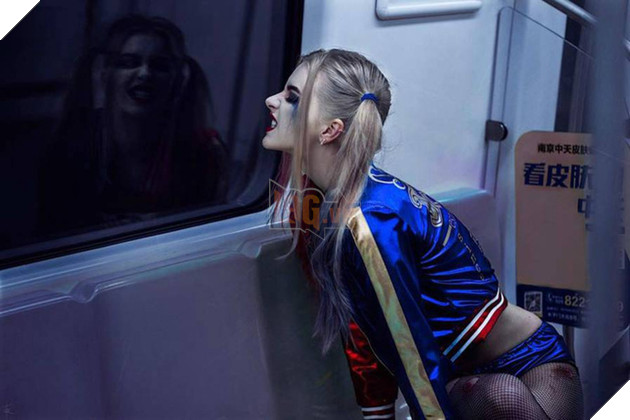 Giật mình với cosplay cô nàng Harley Quinn giống y hệt như trong phim