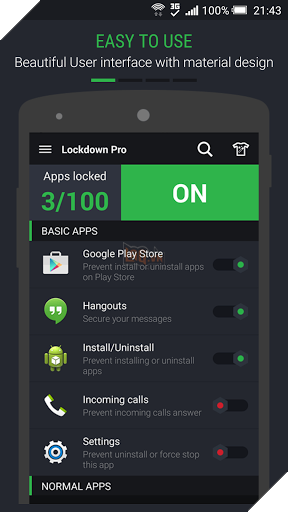 Tải Lockdown cho Android - Bảo mật riêng tư cho điện thoại thông minh